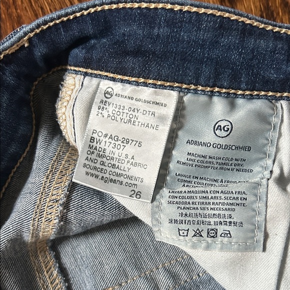 AG Adriano Goldschmied Distressed Blue Jeans - Picture 4 of 11